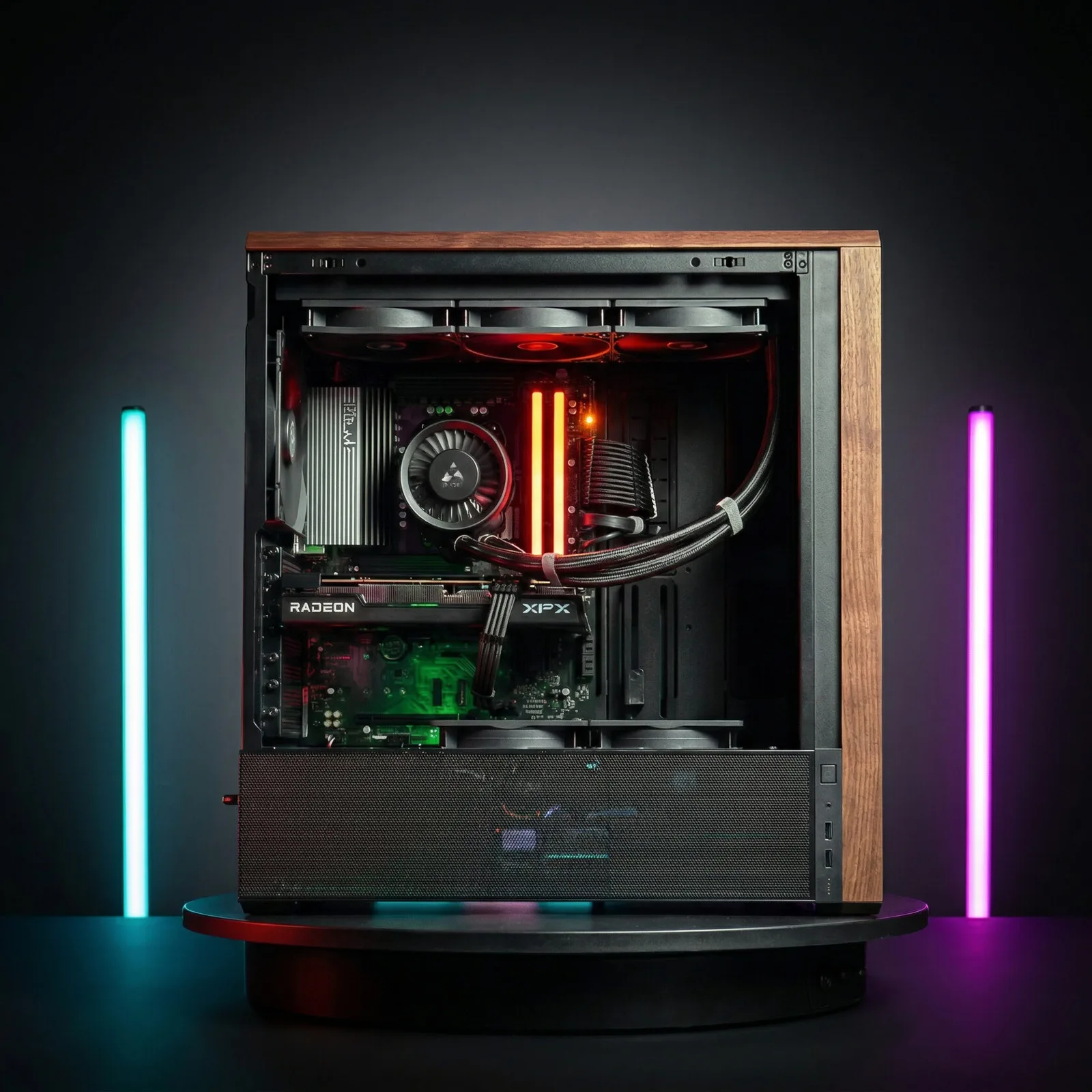 Lian Li Lancool 217 Wood R9-9900X / RTX 5070 Ti / 64GB DDR5 5600 / 4TB SSD / B850 Pro-A ASROCK