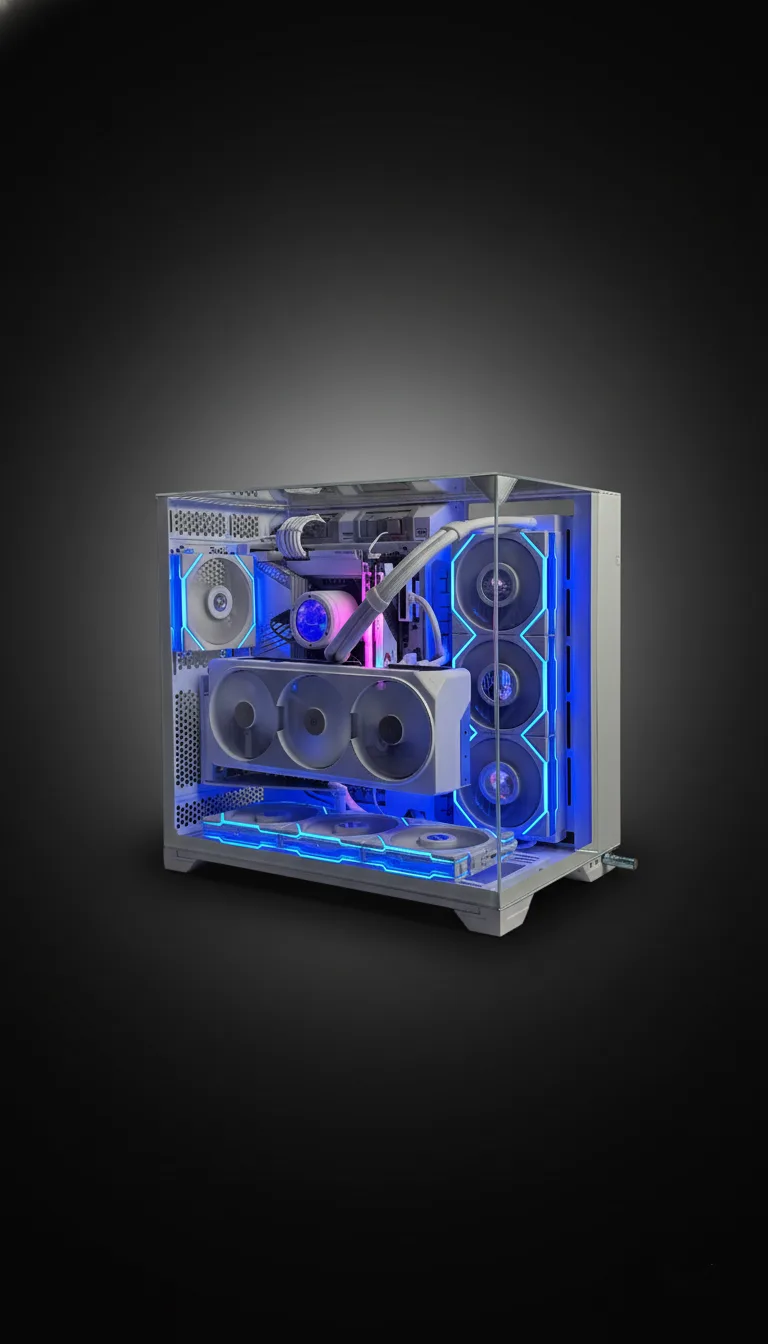Lian Li Vision 11 Build Intel Core i7-14700KF / RTX 4080 Gigabyte AERO / 64GB DDR5 / 2TB SSD / Z790 AORUS / 1000W AORUS Platinum / Thermaltake TH 360 V2 LCD / Lian Li Vision 11 Case