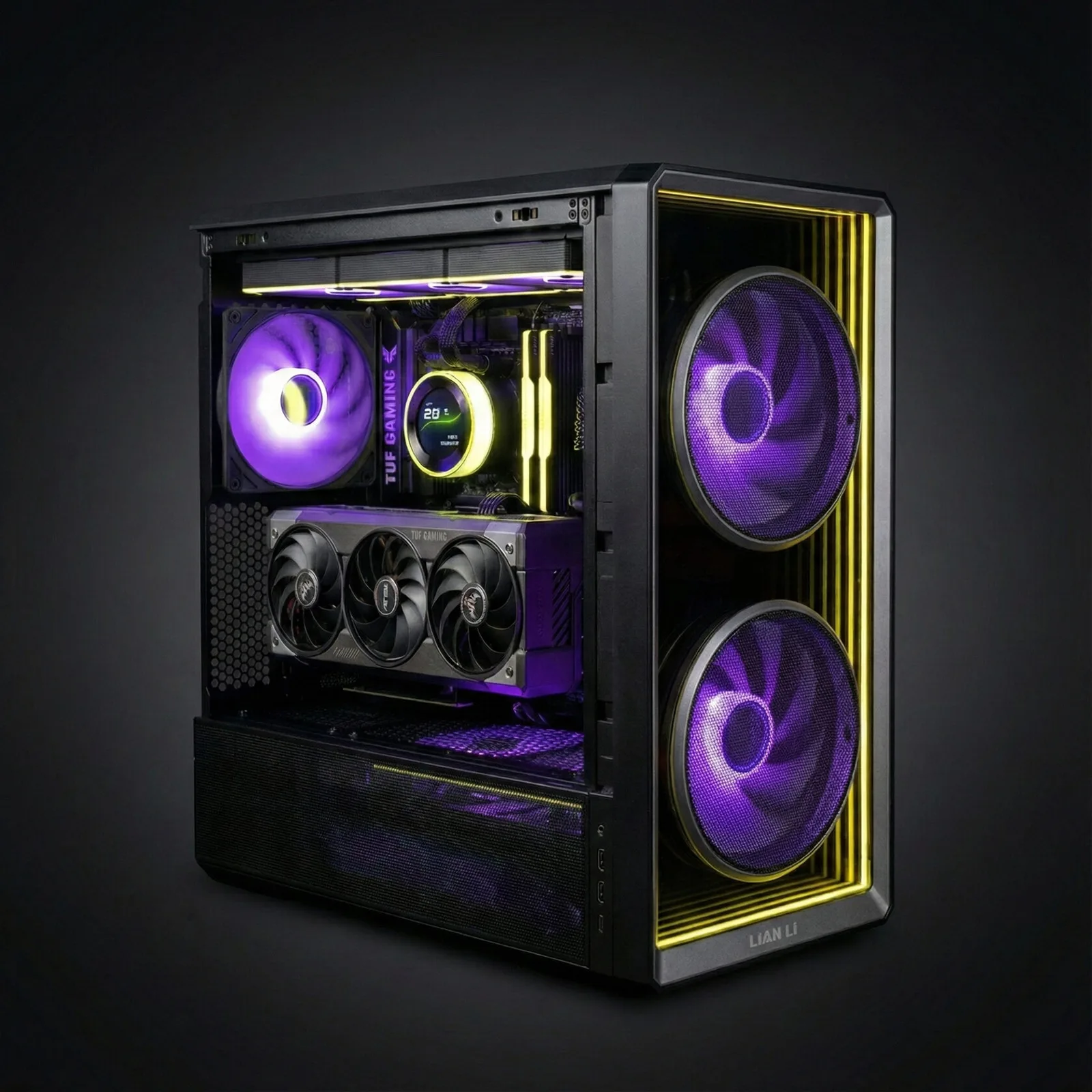 BESTSELLER Lian Li Lancool Infinity AMD AM5 Ryzen 7 8700F /RTX 5060 Ti 16GB / 32GB DDR5 6800MHz / 2TB / B850 AORUS Elite / 1000W