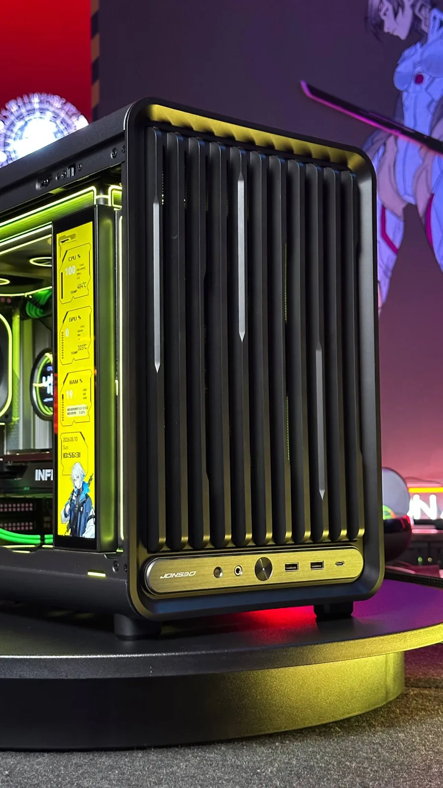 Jonsbo D33 Yellow style RYZEN 5-9600X / RTX 5060Ti (16Gb) / B850m Sapphire Pulse / Ddr5 32GB / ram 1TB SSD WD_Black sn850x