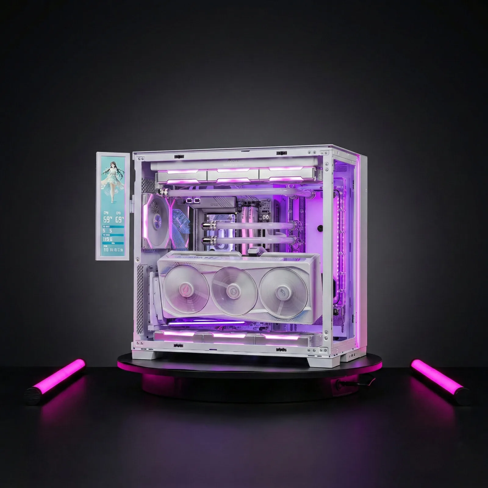 LianLi Evo White R9-9950X3D / RTX 5090 AORUS MASTER ICE / 96GB DDR5 6400 / 4TB WD_BLACK SN7100 / X870E AORUS MASTER X3D ICE