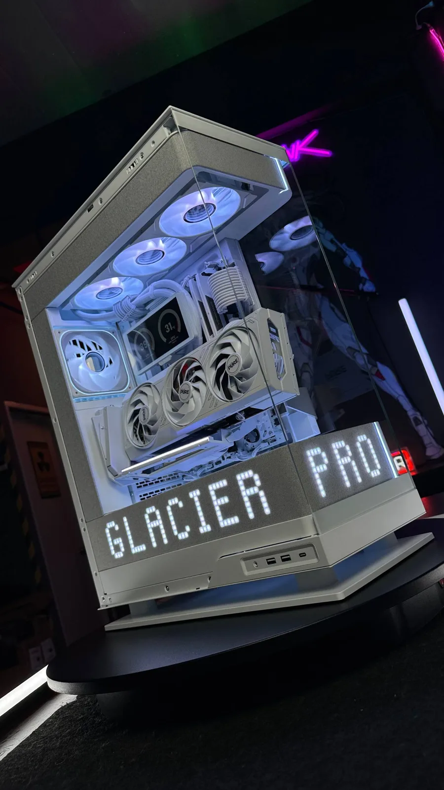 Phanteks Matrix 900 "Glacier" Ryzen 5-9600x /B850 WIFI 7/ RX 7700XT (12GB) /DDR5 32GB 6000Mhz /SSD M.2 1TB