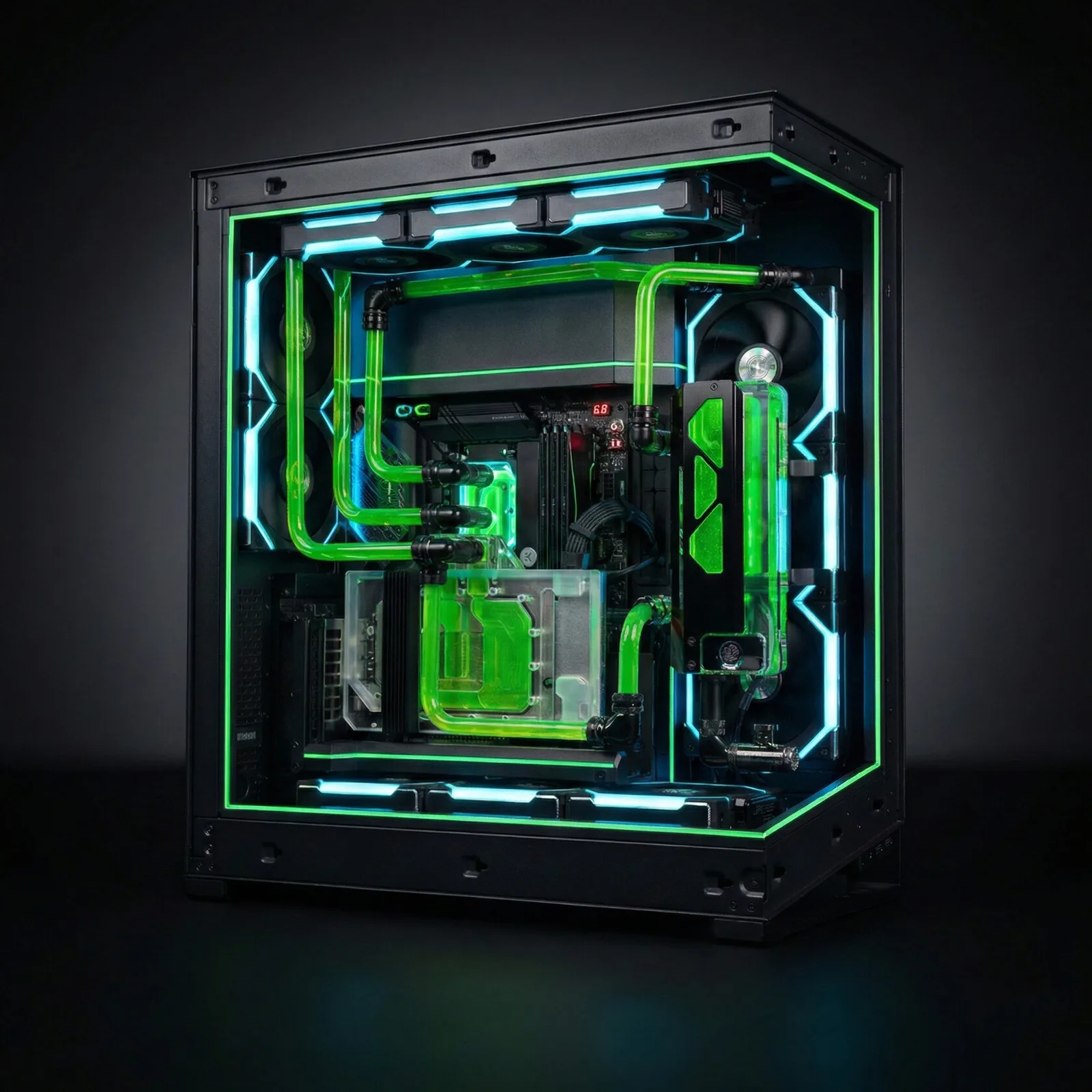 Phanteks NV7+ / Ryzen 9 9950X3D / X870E AORUS MASTER / RTX 5090 AORUS Xtreme Waterforce / 64GB DDR5 6000MHz / 4TB Samsung 990 Pro / Lian Li EDGE 1300W