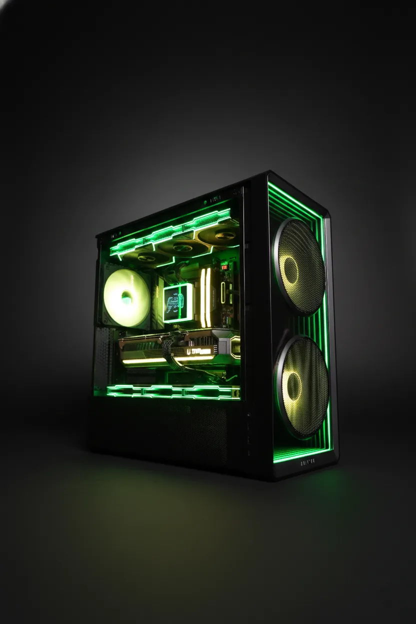 Lian Li Lancool Infinity Intel Ultra 7 265KF / RTX 5070 Ti SUPER ZOTAC Infinity / 48GB DDR5 6400 / 2TB M.2 7300MB/s / Z890 AORUS / Lian Li Lancool Infinity / Lian Li HydroShift / Lian Li EDGE 1200W Gold / Lian Li TL Wireless Fans