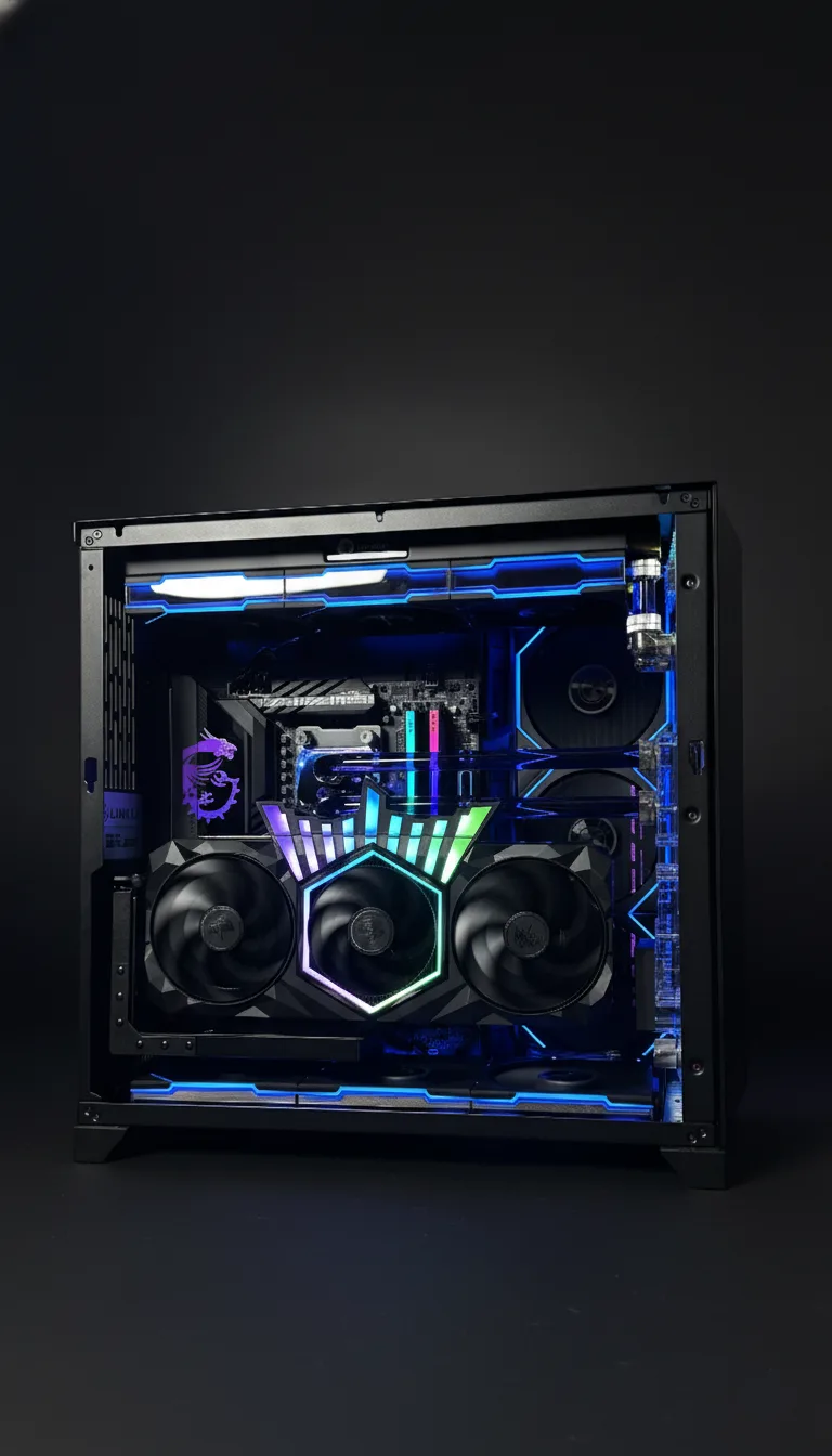 TitanX R9 — Ultimate Liquid Edition AMD Ryzen 9 9900X3D / RTX 5080 GALAX HOF / 64GB DDR5 / 4TB SSD / X870 MSI Carbon / Lian Li Bitspower Titan 3.0 / Bitspower Custom Liquid Cooling / 1000W Platinum PSU